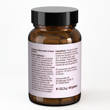 Photo des informations importantes sur le produit d'Hormonella Bien dans son mois - 1 gélule par jour
