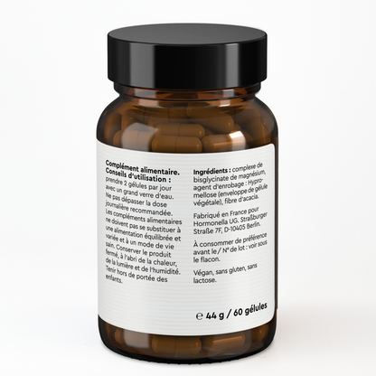 Photo des informations importantes sur le produit d'Hormonella Magnésium bisglycinate
