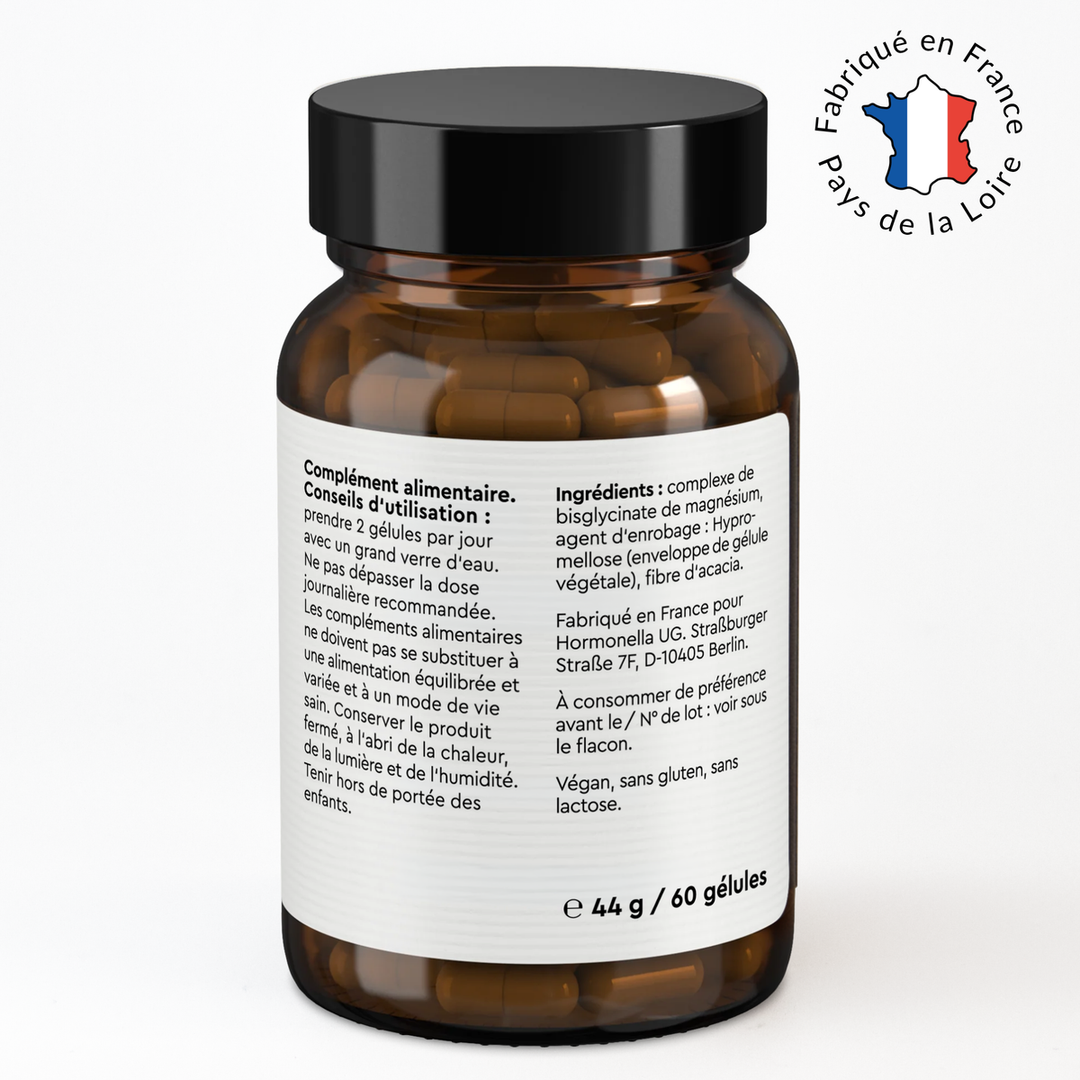 Photo des informations importantes sur le produit d'Hormonella Magnésium bisglycinate